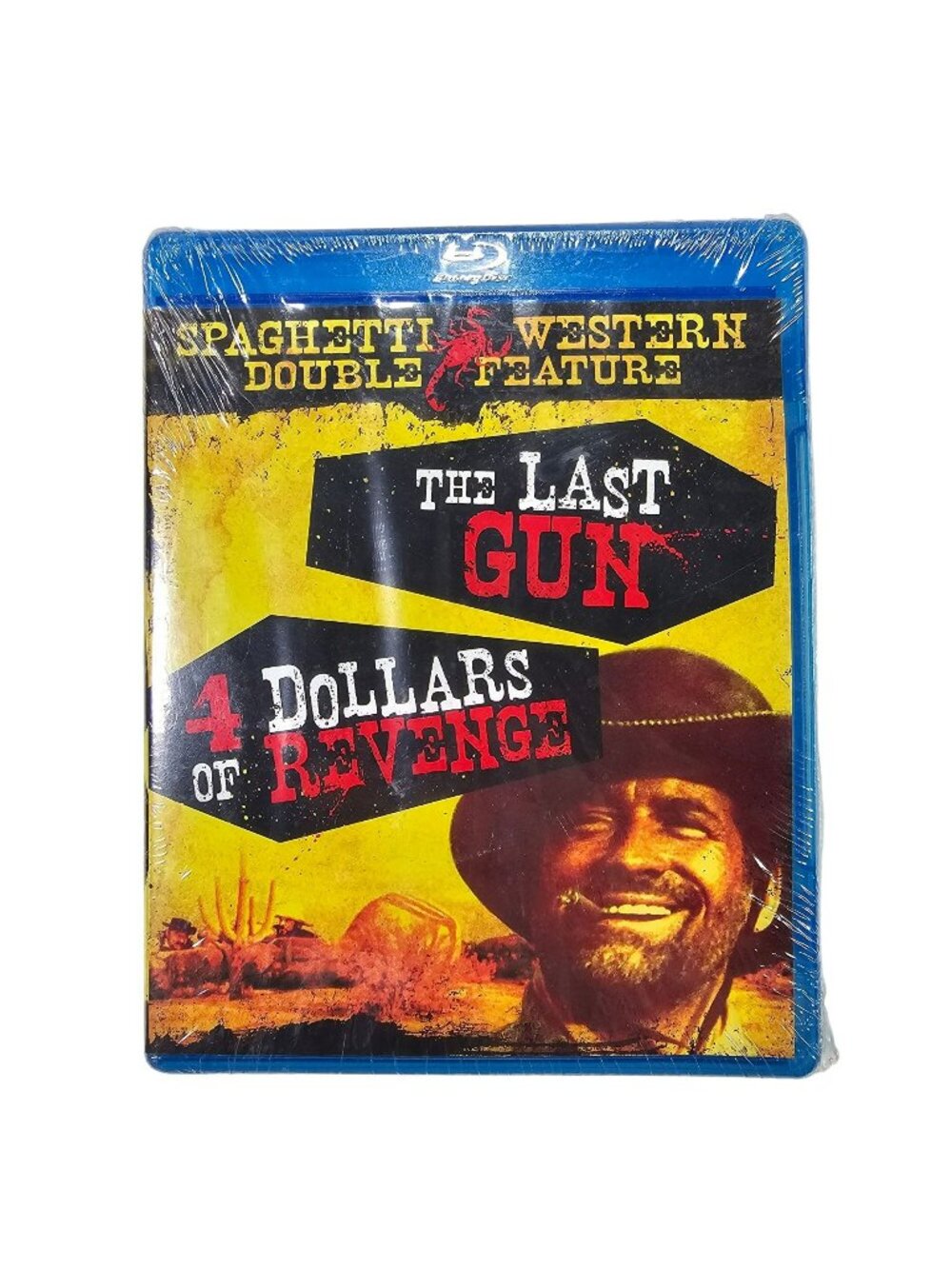 Western Double Feature (NEW SEALED Blu-Ray) The Last Gun & 4 Dollars of Revenge